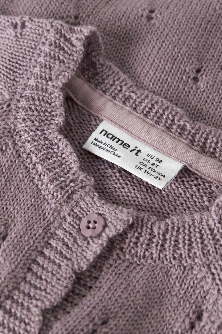 Name It - Nmfwrilla Wool Ls Knit Card - 4969341 Toadstool