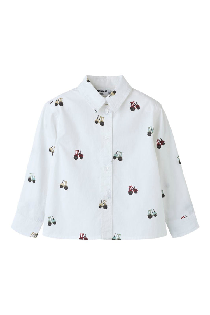 Name It - Nmmractor Ls Shirt - 5151390 Bright White