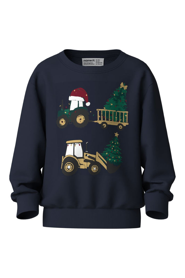 Name It - Nmmvoluf Ls Nreg Sweat - 5124133 Navy Blazer Excavator