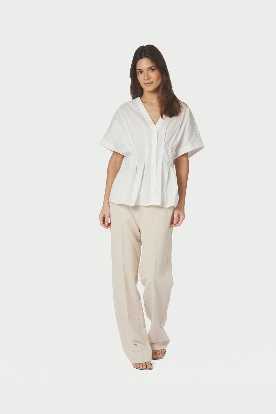 Neo Noir - Adamma Poplin Blouse 169004 - 120 - White