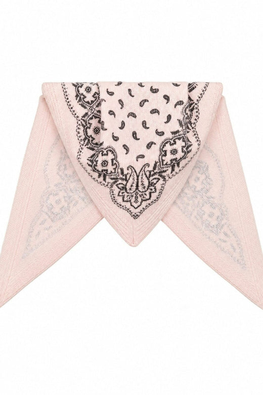 Neo Noir - Ariya Paisley Knit Scarf 171220 - 172 - Powder Tørklæder 