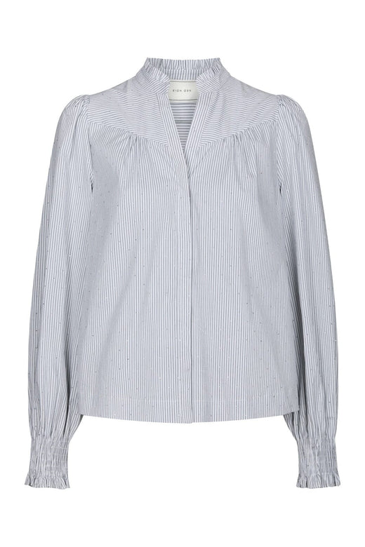 Neo Noir - Astrida Stripe Stone Blouse 167292 - 120 - White