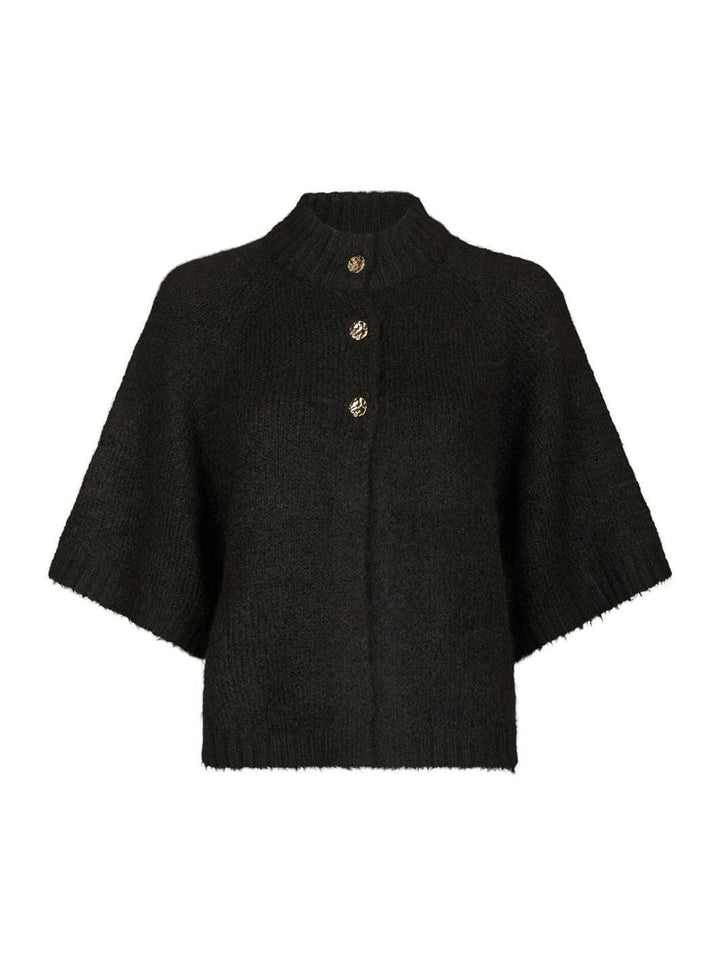 Neo Noir - Benuta Fluffy Knit Cardigan 165816 - 676 - Dark Brown Cardigans 