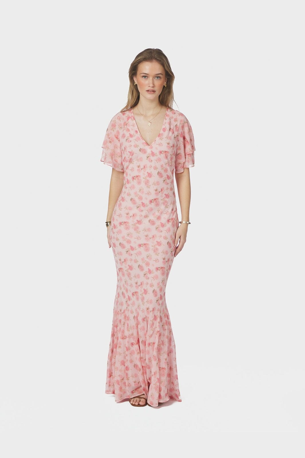 Neo Noir - Celesse Flower Fade Dress 169331 - 754 - Light Pink