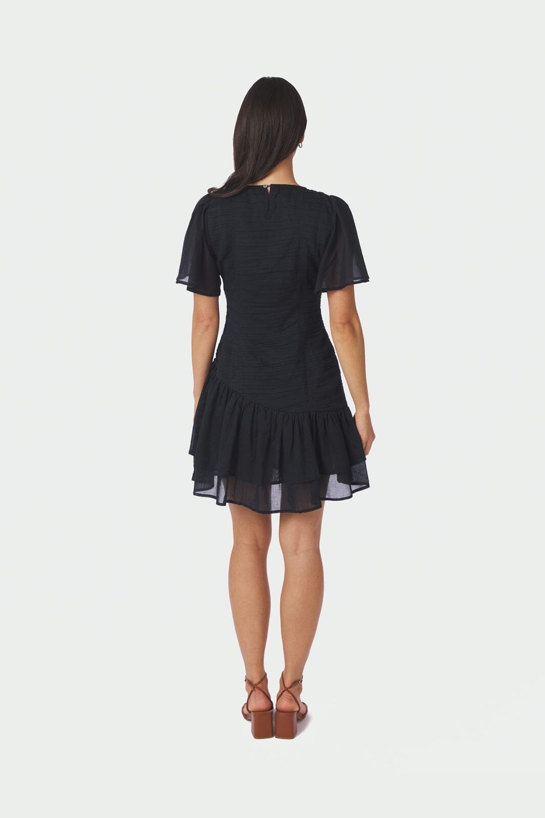 Neo Noir - Circle S Voile Dress 169038 - 141 - Navy