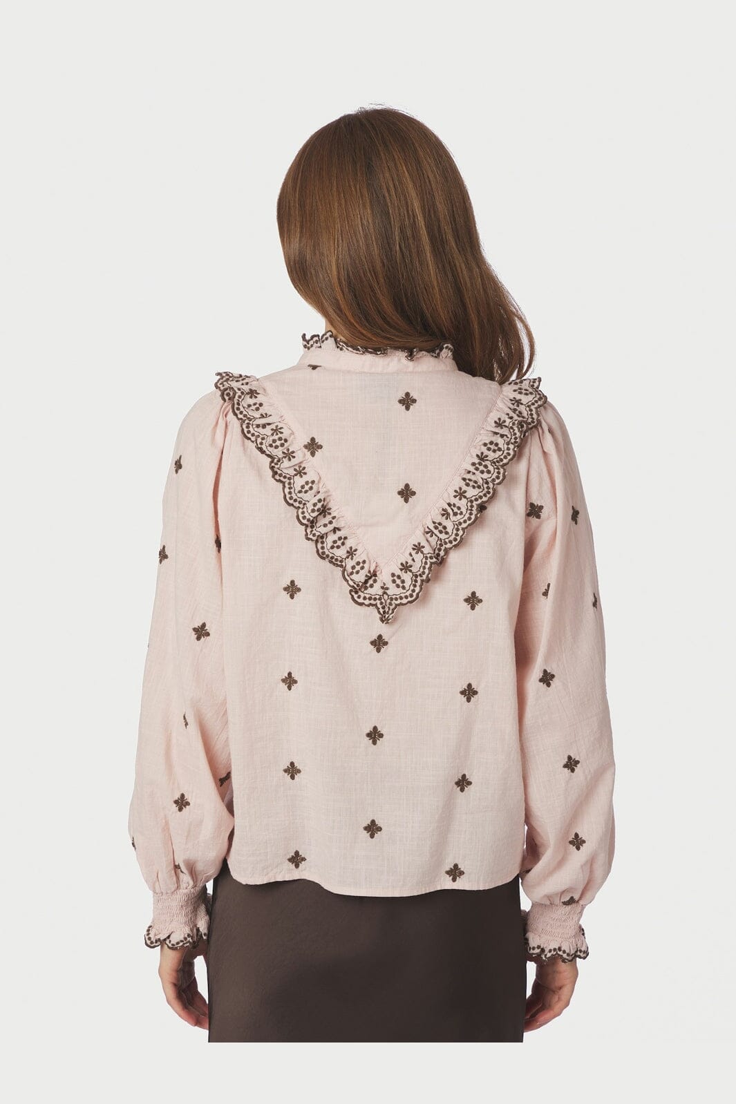 Neo Noir - Degas Blouse 158924 - 433 - Dusty Rose/Brown