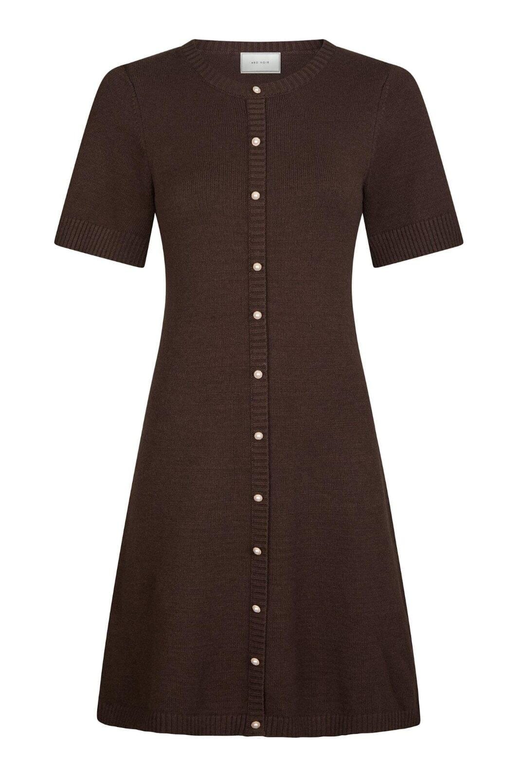Neo Noir - Elise Knit Dress 163646 - 210 - Brown