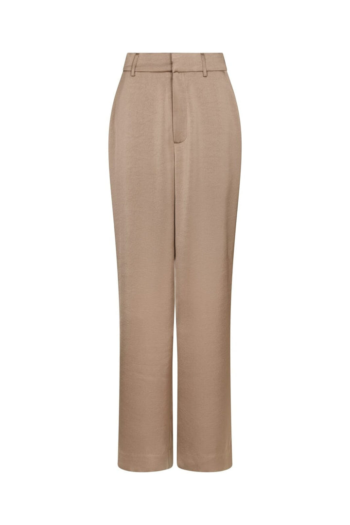 Neo Noir - Emmett Heavy Sateen Pants 164136 - 811 - Dark Taupe