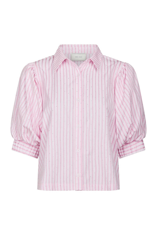 Neo Noir - Etta Soft Stripe Stone Shirt 166416 - 754 - Light Pink