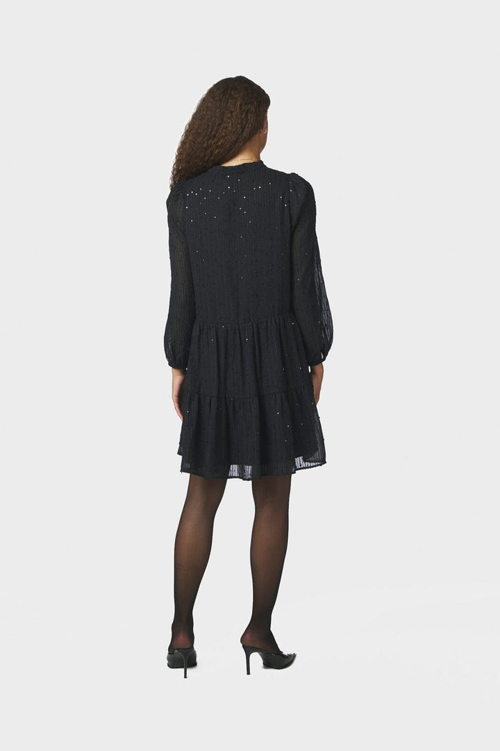 Neo Noir - Federica Glitz Crepe Dress 171109 - 100 - Black