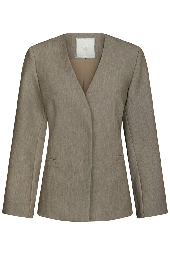 Neo Noir - Frillis Fitted Blazer 165996 - 125 - Dark Sand