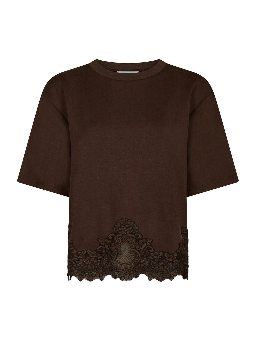 Neo Noir - Iria Lace Tee 170063 - 210 - Brown T-shirts 