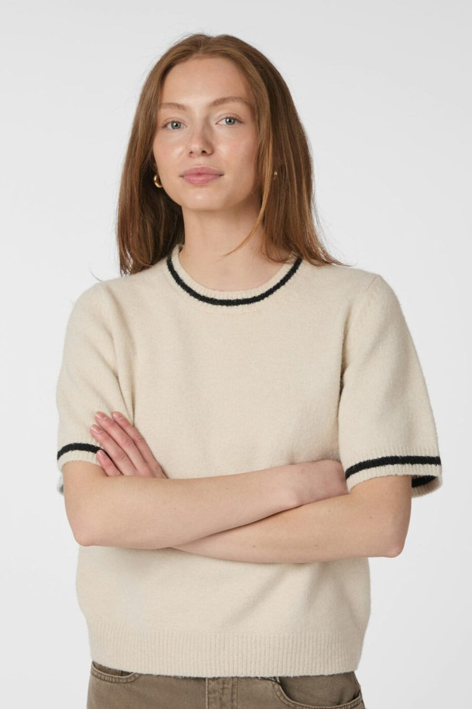 Neo Noir - Mawina Knit Tee 166424 - 124 - Ivory