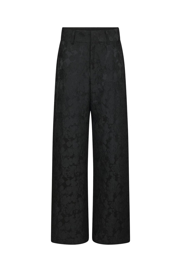 Neo Noir - Nathalie Flower Brocade Pants 171052 - 100 - Black