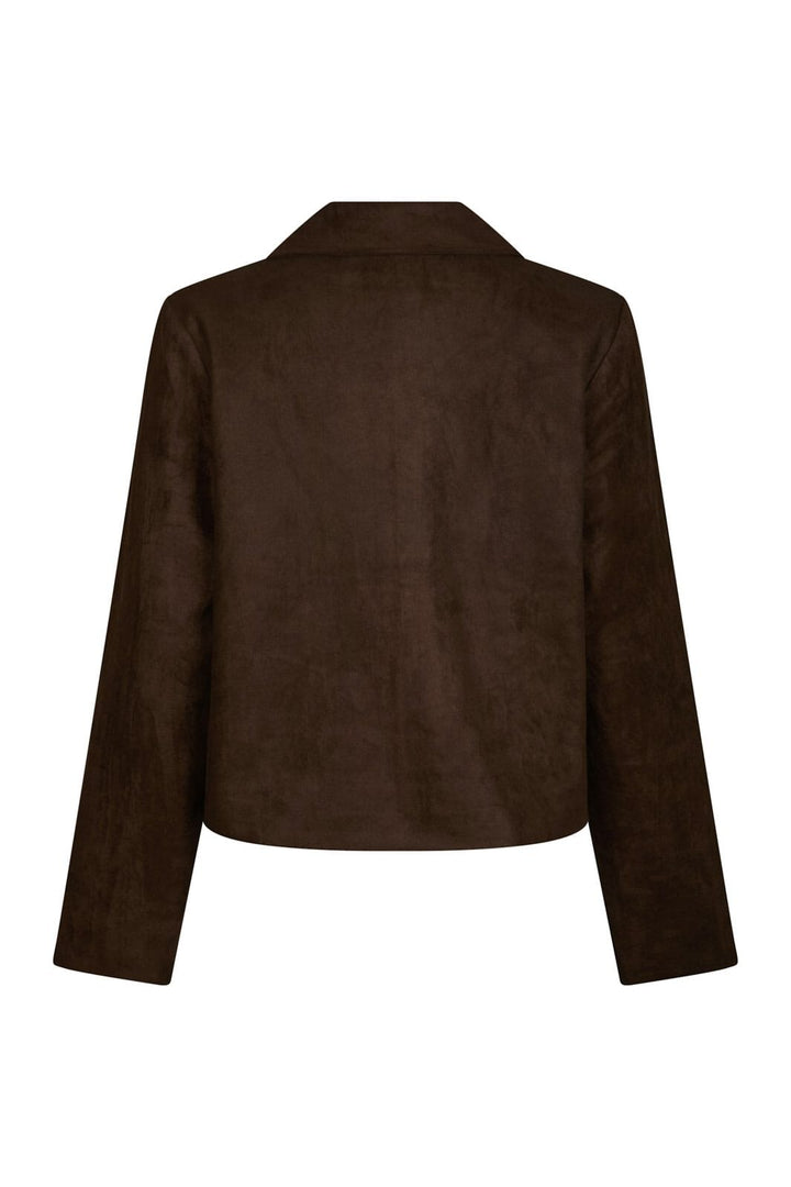 Neo Noir - Nilo Faux Suede Jacket 165954 - 676 - Dark Brown