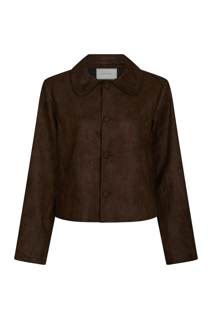 Neo Noir - Nilo Faux Suede Jacket 165954 - 676 - Dark Brown