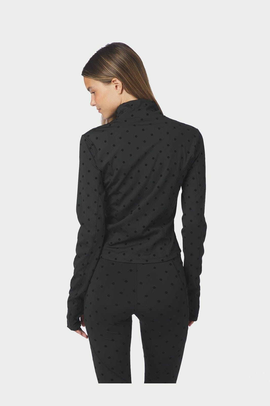 Neo Noir - Nolana Dot Zip Blouse 169858 - 100 - Black