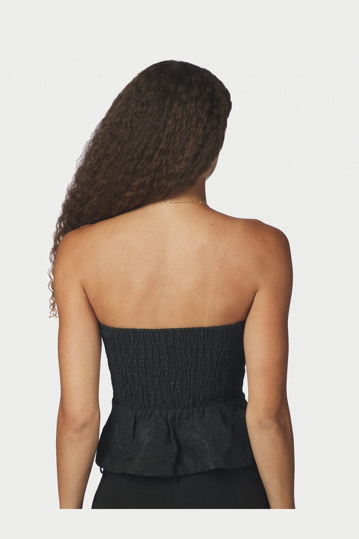 Neo Noir - Romilly Brocade Top 171062 - 100 - Black