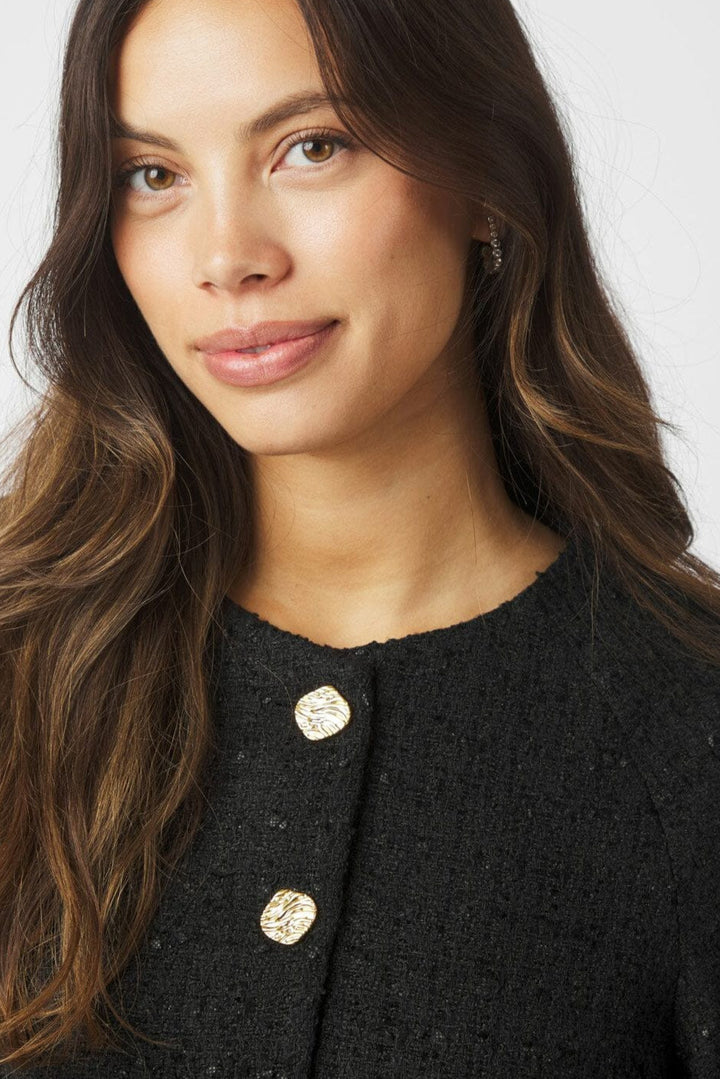 Neo Noir - Rosella Boucle Mini Jacket 166488 - 100 - Black
