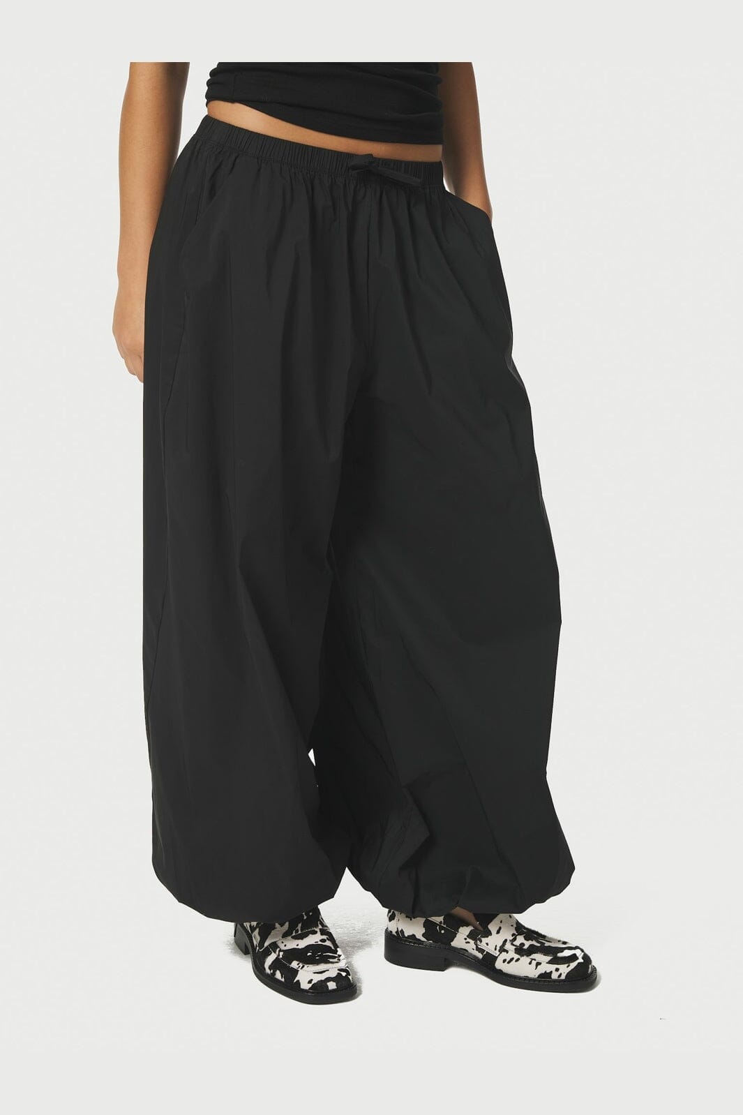 Neo Noir - Roxane Balloon Poplin Pants 167403 - 100 - Black