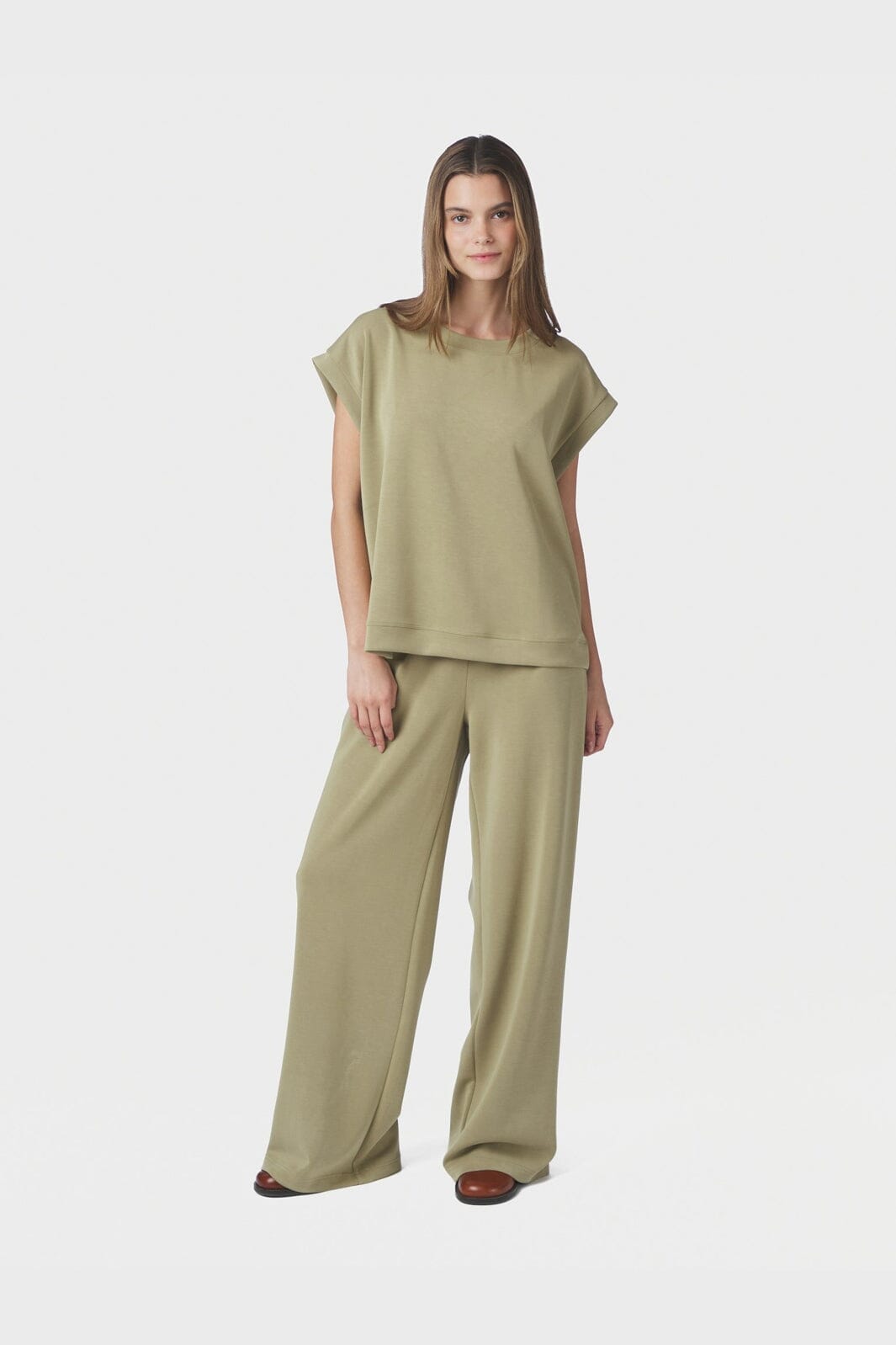 Neo Noir - Saphira Soft Tee 169801 - 723 - Dusty Green