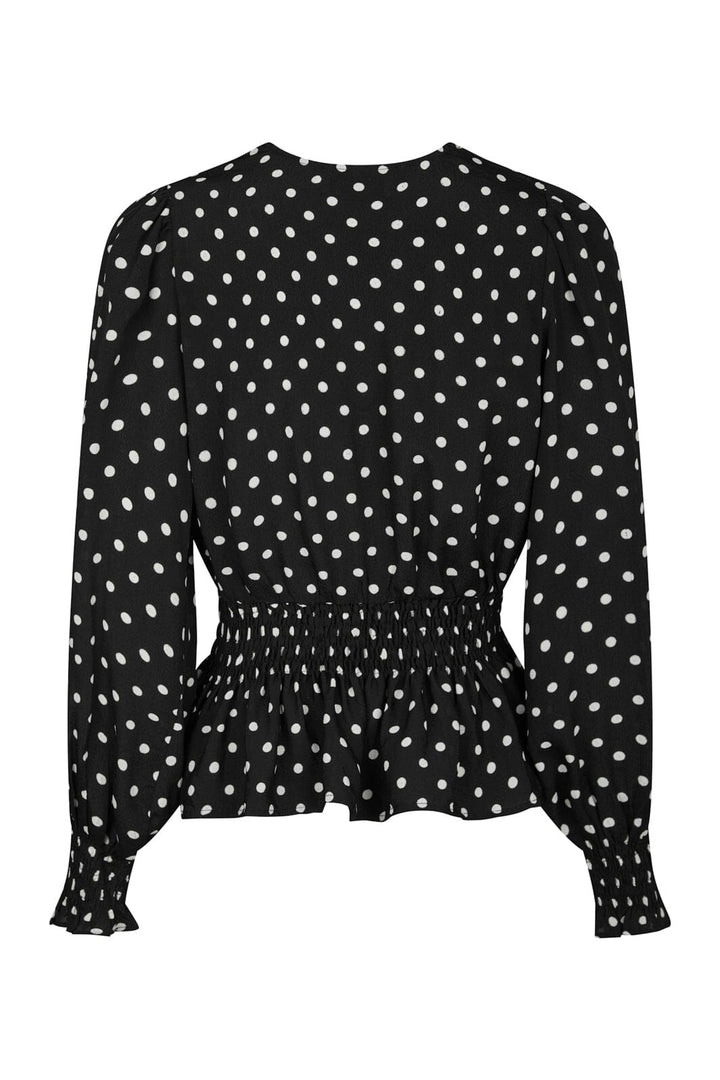 Neo Noir - Tamona Crepe Dot Blouse 167939 - 100 - Black