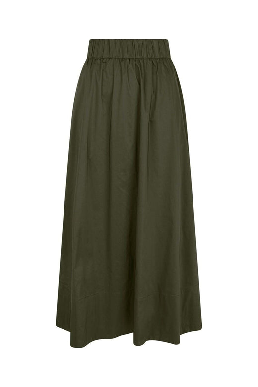 Neo Noir - Yara Long Poplin Skirt 163076 - 151 - Army