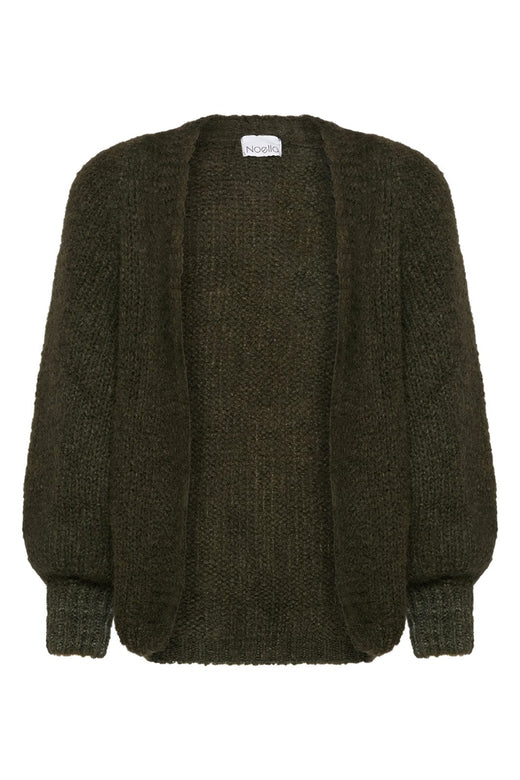 Noella - Fora Knit Cardigan - Dark Army Cardigans 