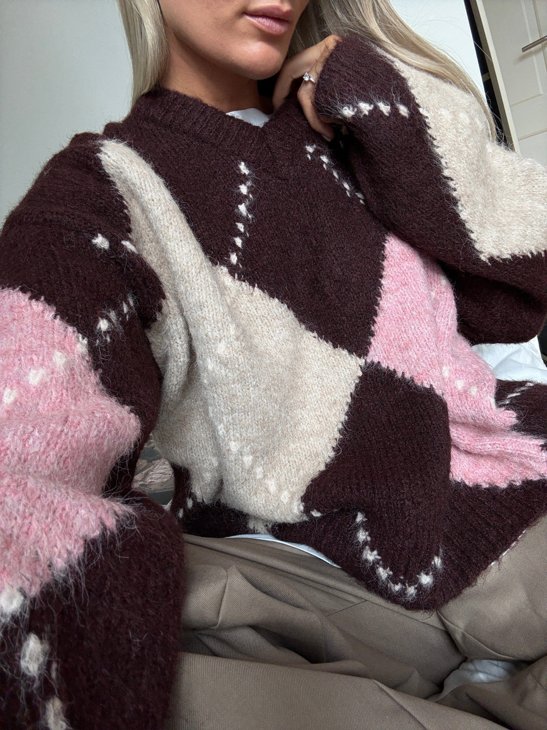 Noella - Lai Knit 14670001 - 1470 - Winetasting Mix Strikbluser 