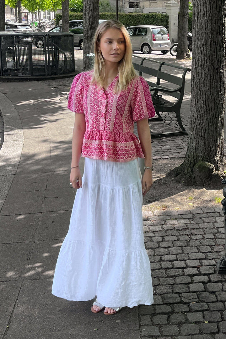 Noella - Leyla Skirt 13110001 - 028 White Nederdele 