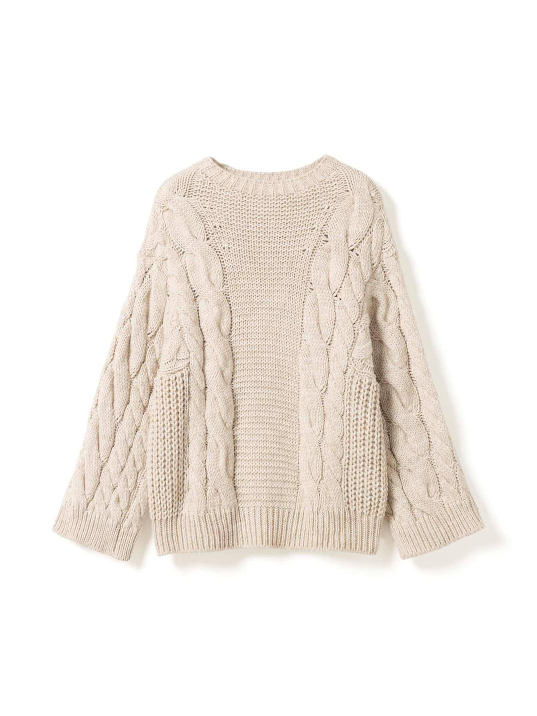 Noella - Lisbeth Knit 14380001 - 025 - Oatmeal Strikbluser 