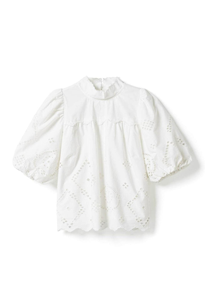 Noella - N-Marilyn Blouse 15070002 - 1249 - White Bluser 