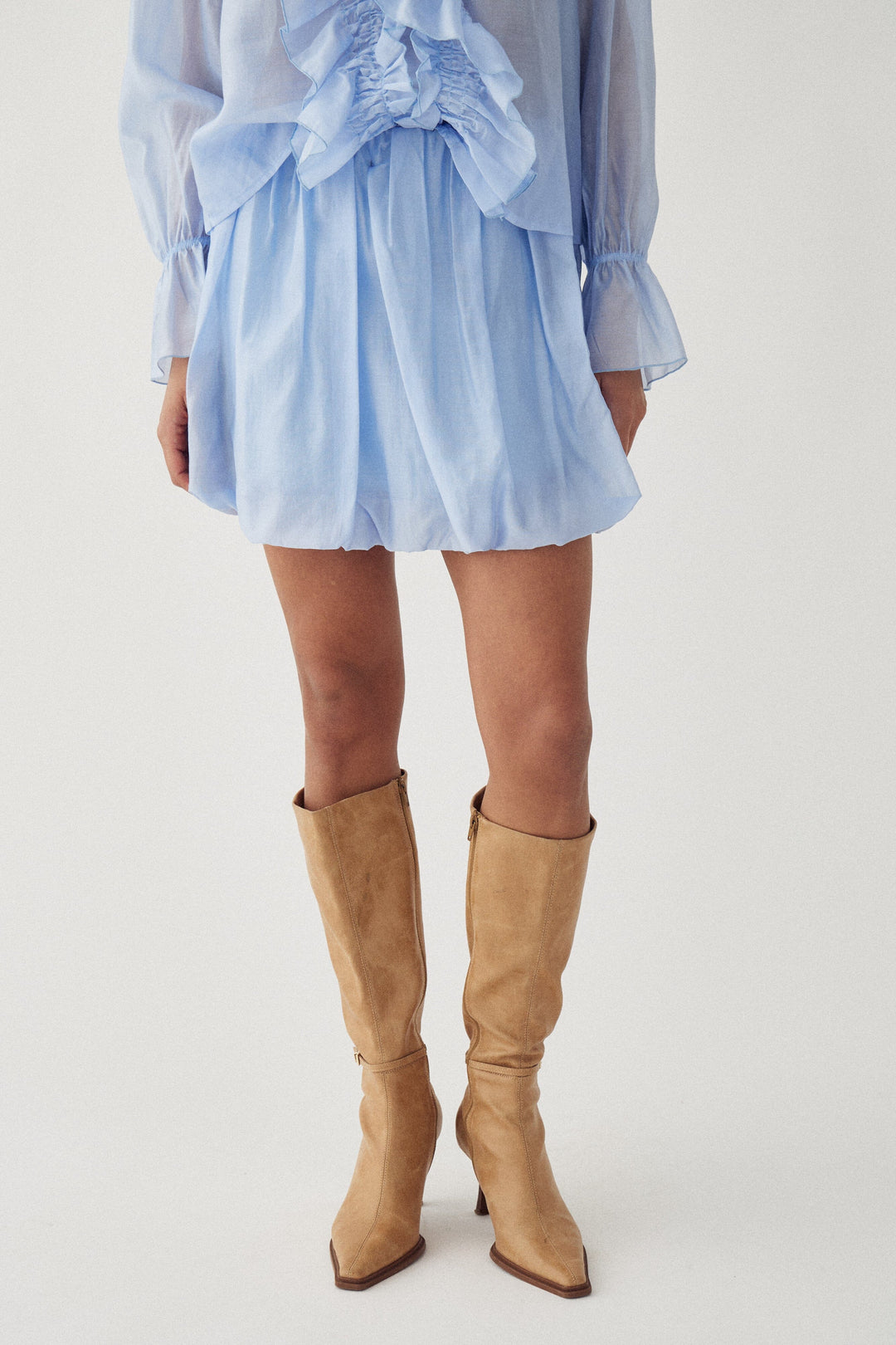Noella - N-Mars Skirt 14450003 - 975 - Air Blue Nederdele 