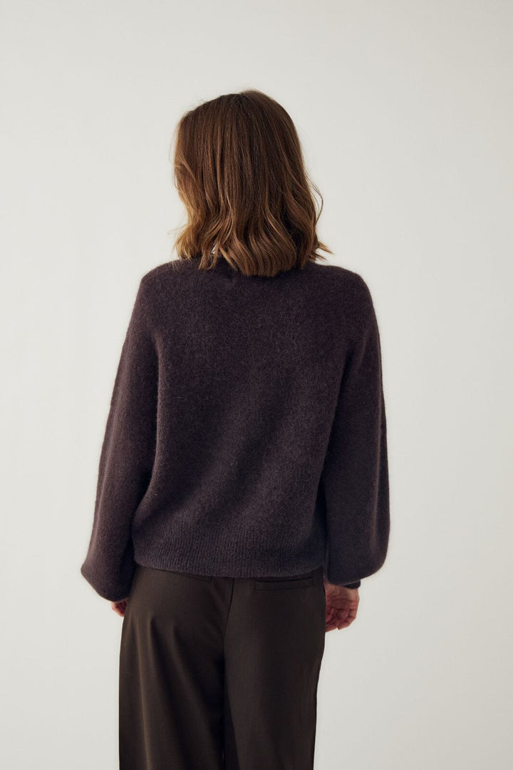 Noella - N-Morene Knit Cardigan 16690002 - 674 - Chocolate Cardigans 