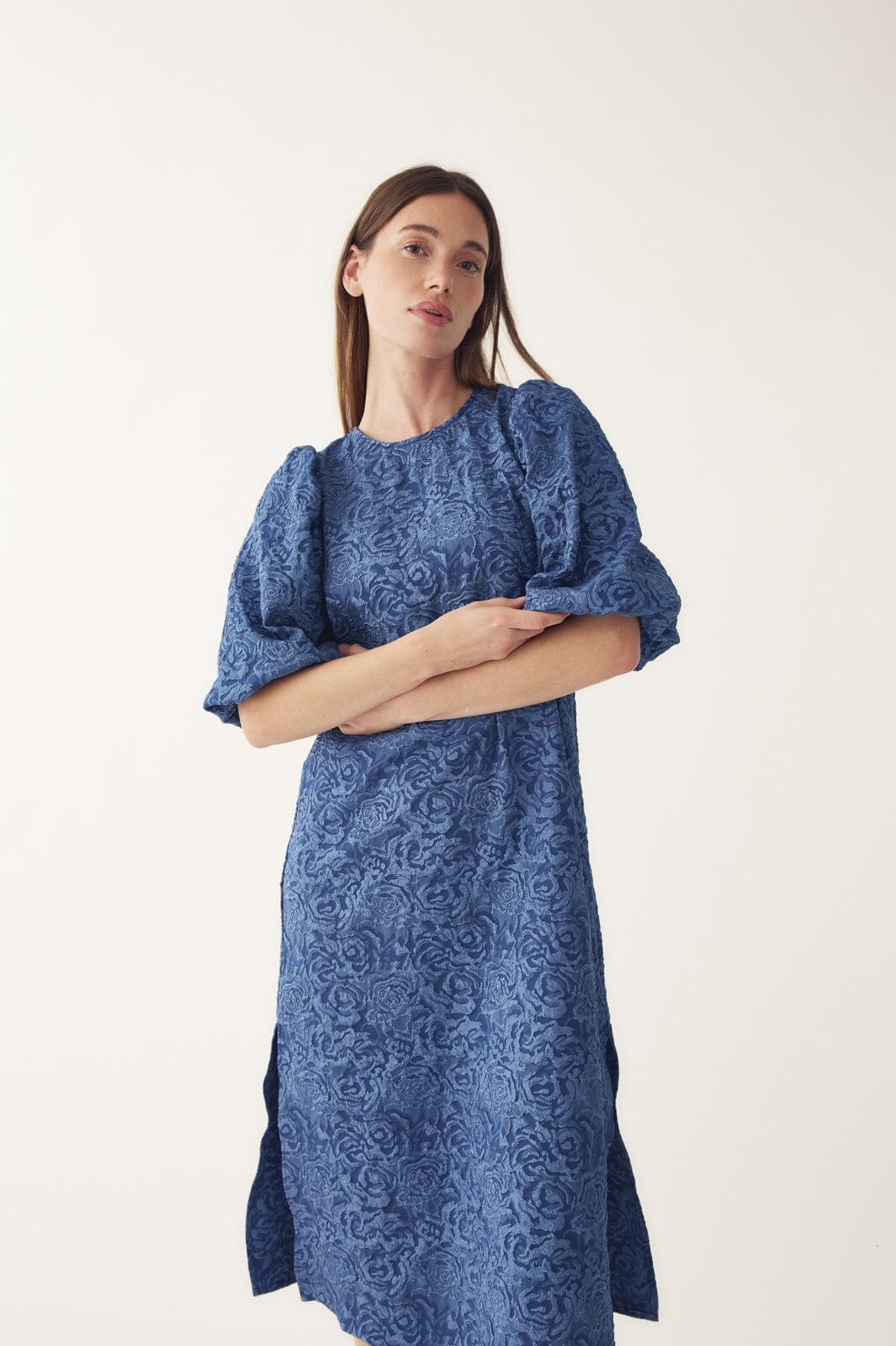 Noella - N-Pastis Long Dress 14840001 - 1004 - Dusty Blue