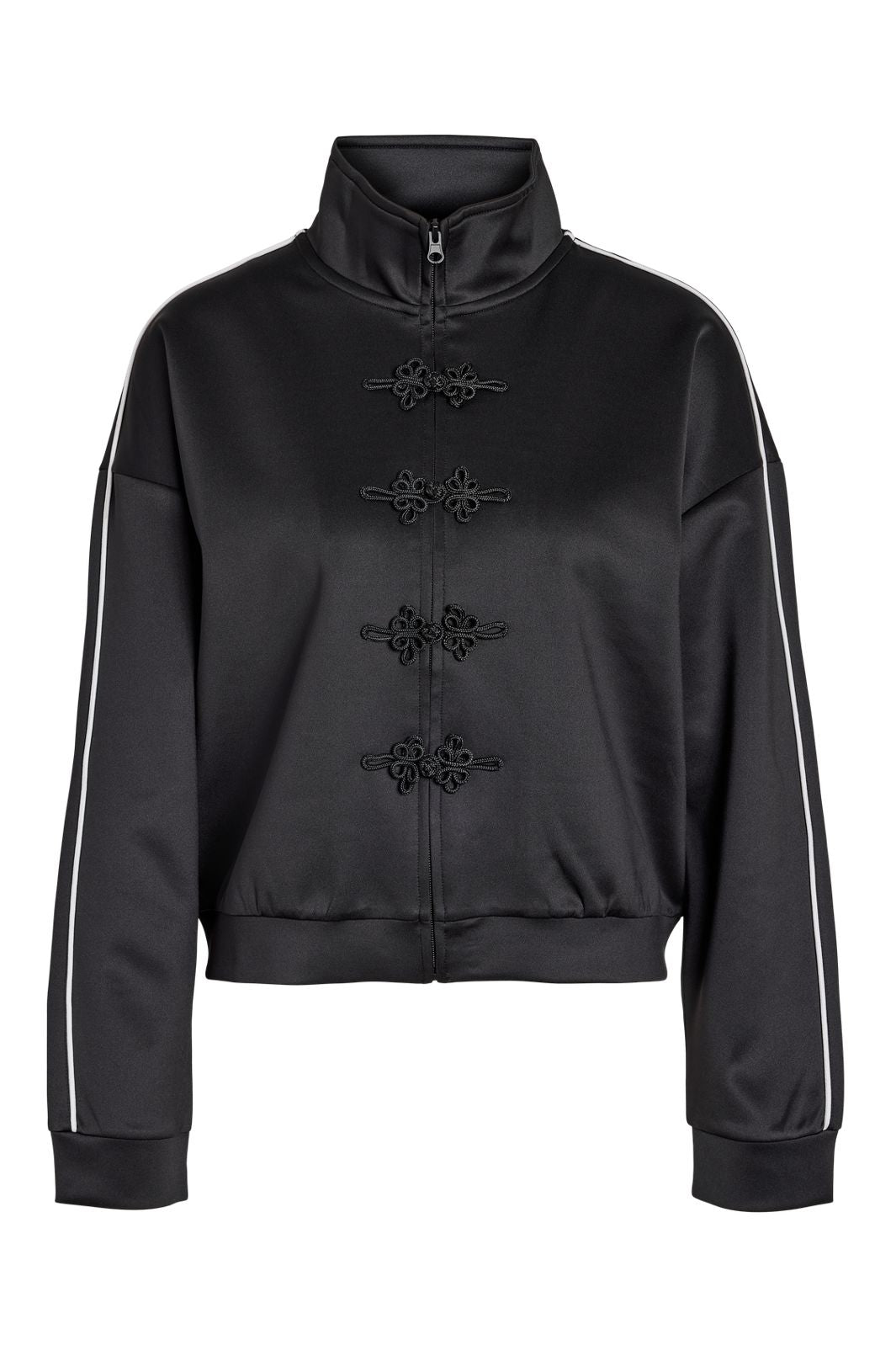 Noisy May - Nmjenna L/S High Neck Zip Up - 5278968 Black Black