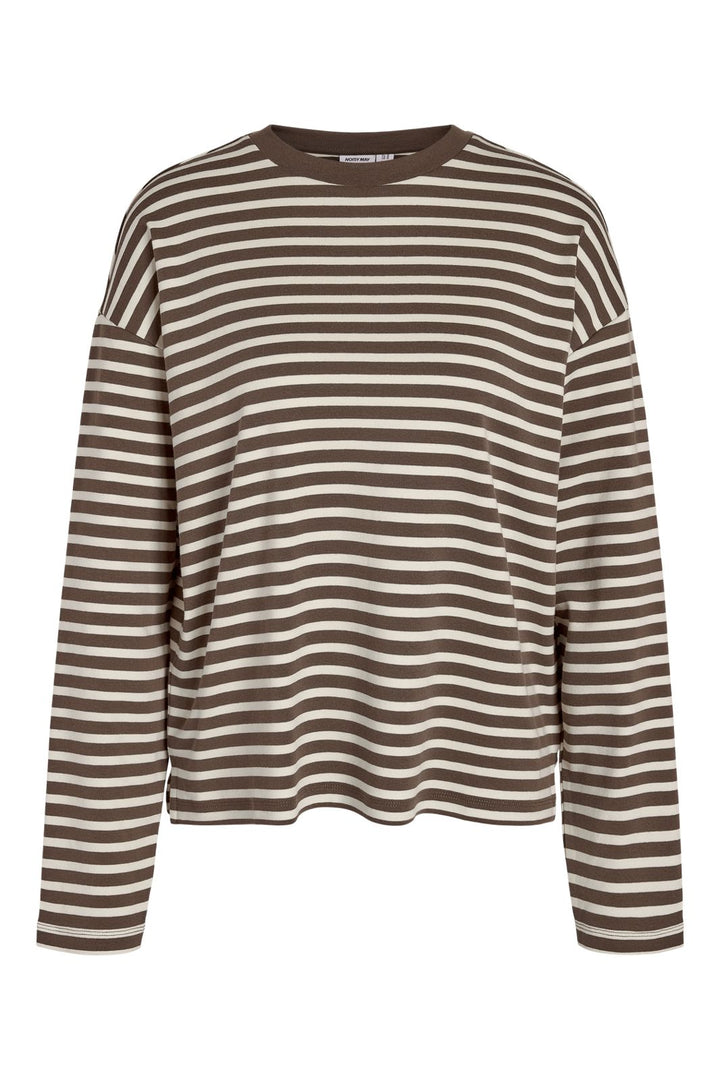 Noisy May - Nmmocca L/S Regular Fit Top - 5175145 Chocolate Brown Birch