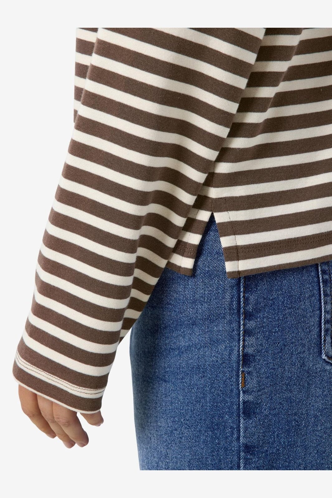 Noisy May - Nmmocca L/S Regular Fit Top - 5175145 Chocolate Brown Birch