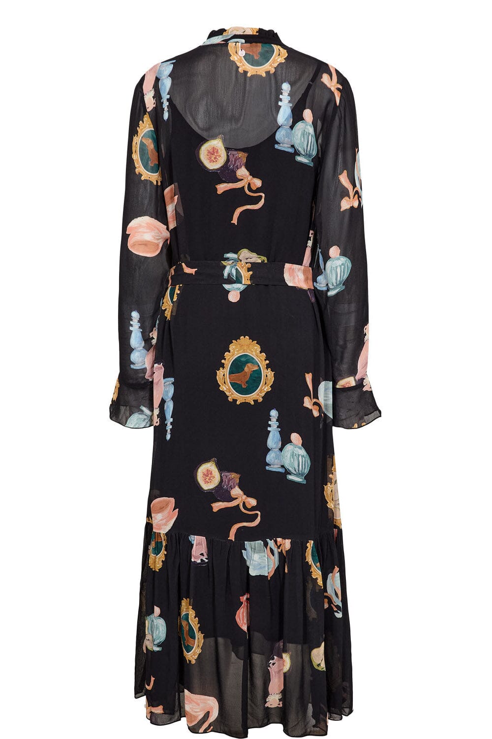 Nümph - Nuophelia Long Dress 707442 - Caviar Kjoler 