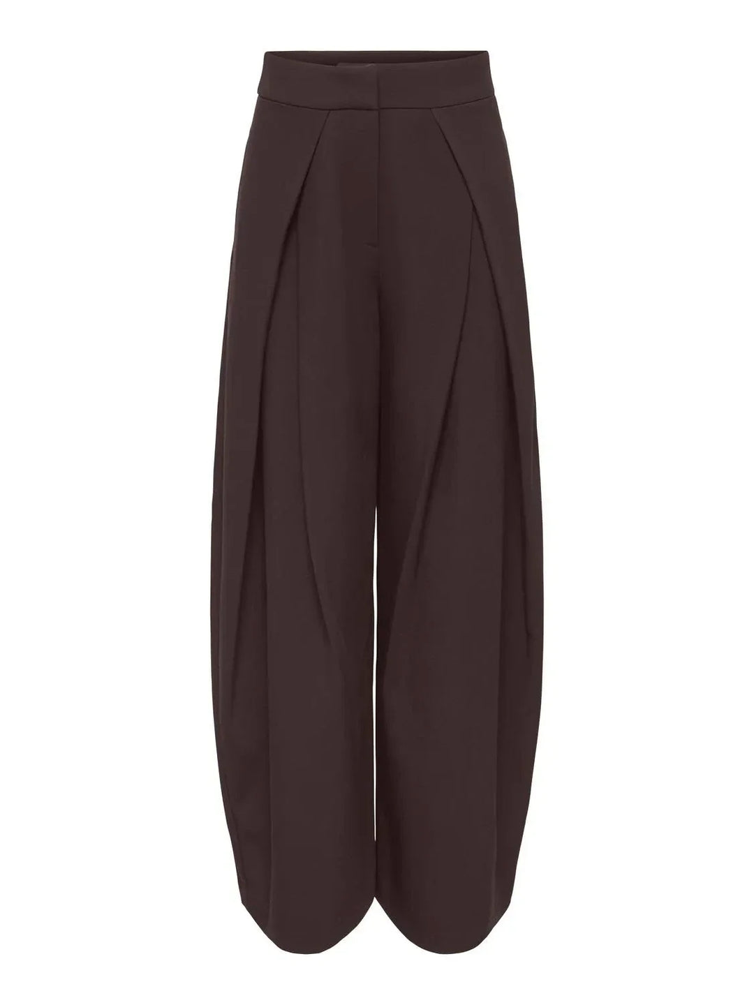 Only - Asmine Pleat Barrel Pant Tlr - 5200312 Coffee Bean Bukser 