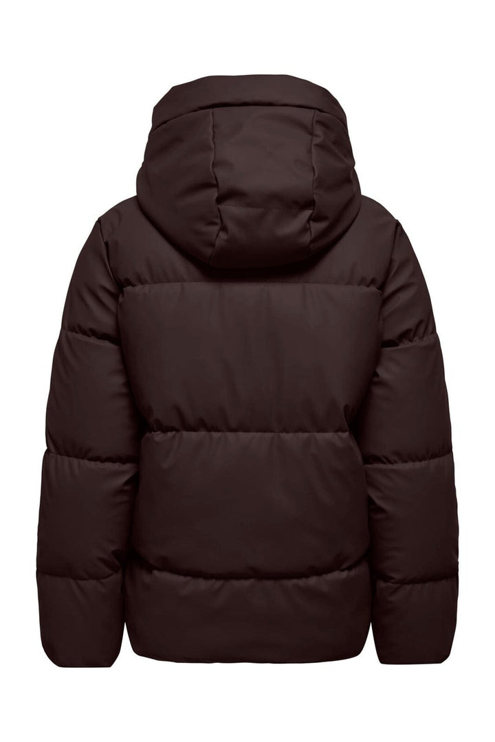 Only - Onlagnes Coated Puffer Jacket - 5136179 Chocolate Torte
