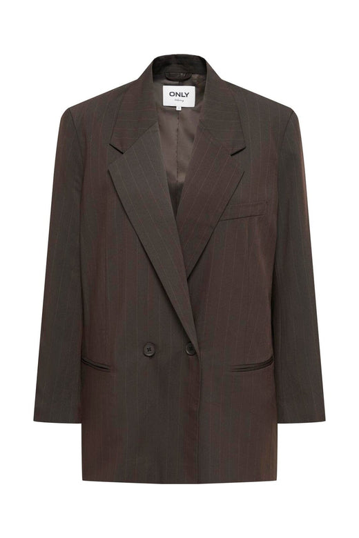 Only - Onlalden L/S Ovs Pinstripe Blazer Tlr - 5129041 Mole Pumice Stone Pinstripes