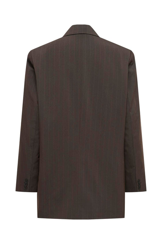 Only - Onlalden L/S Ovs Pinstripe Blazer Tlr - 5129041 Mole Pumice Stone Pinstripes