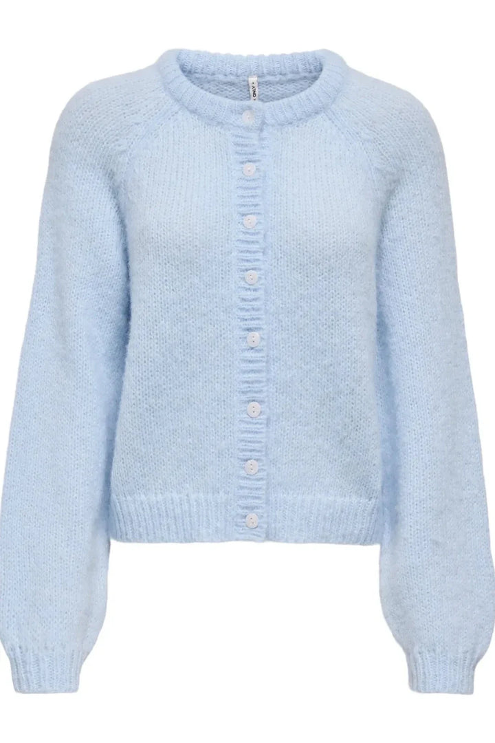 Only - Onlalyssa Ls Raglan Cardigan Nca Knt - 5068993 Cashmere Blue Fmop Button Cardigans 