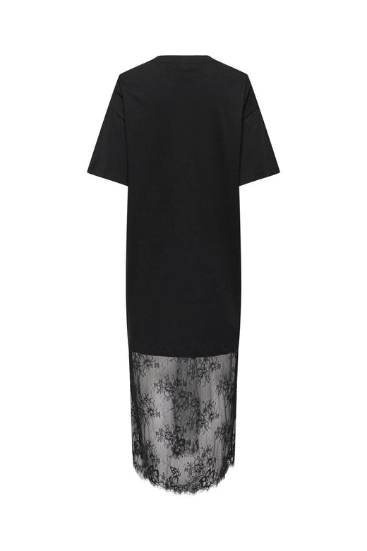 Only - Onlcliff S/S Tee Lace Dress - 5121531 Black