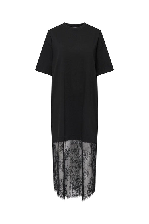 Only - Onlcliff S/S Tee Lace Dress - 5121531 Black