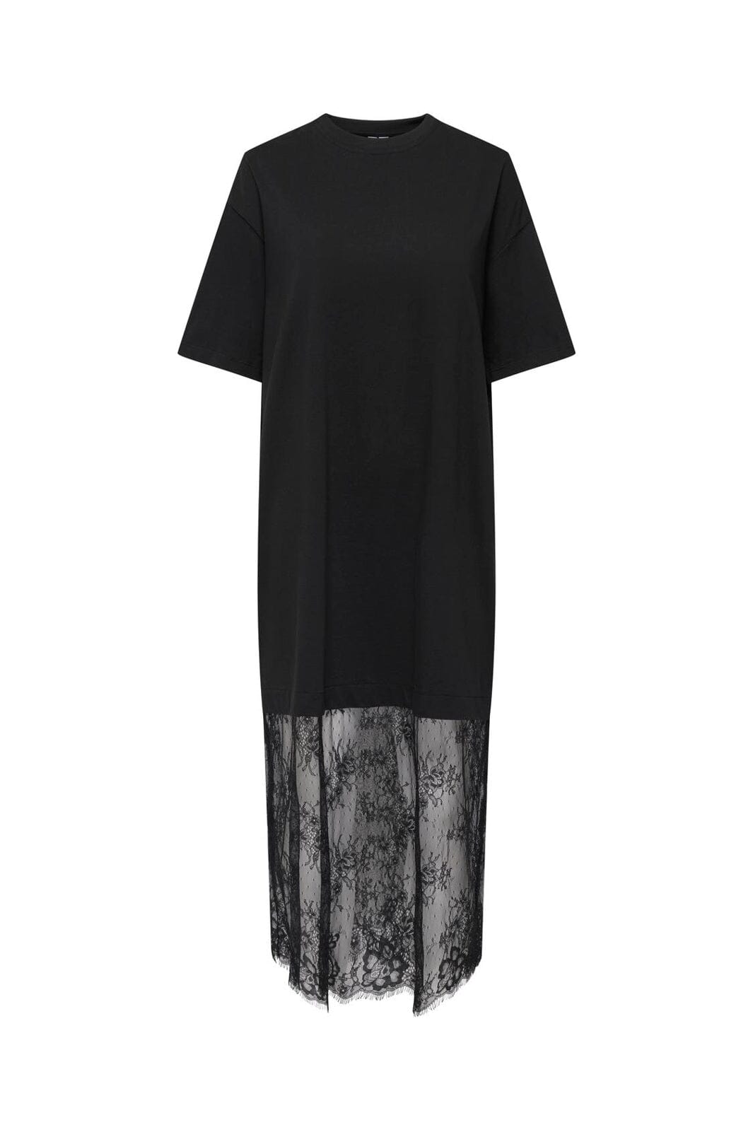 Only - Onlcliff S/S Tee Lace Dress - 5121531 Black
