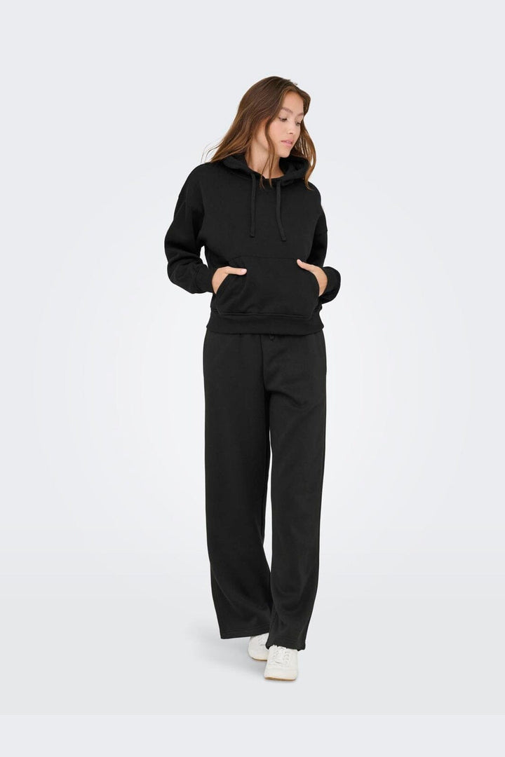 Only - Onlhappy Straight Pant Swt - 5199577 Black