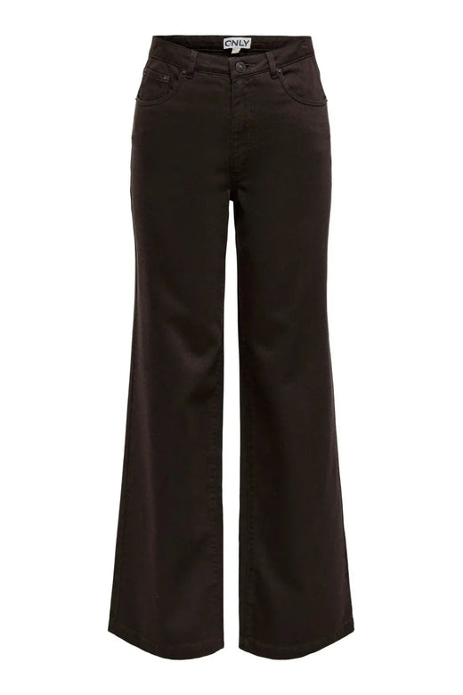 Only - Onljuicy-Soft Wide Pant - 5003385 Black Coffee Bukser 