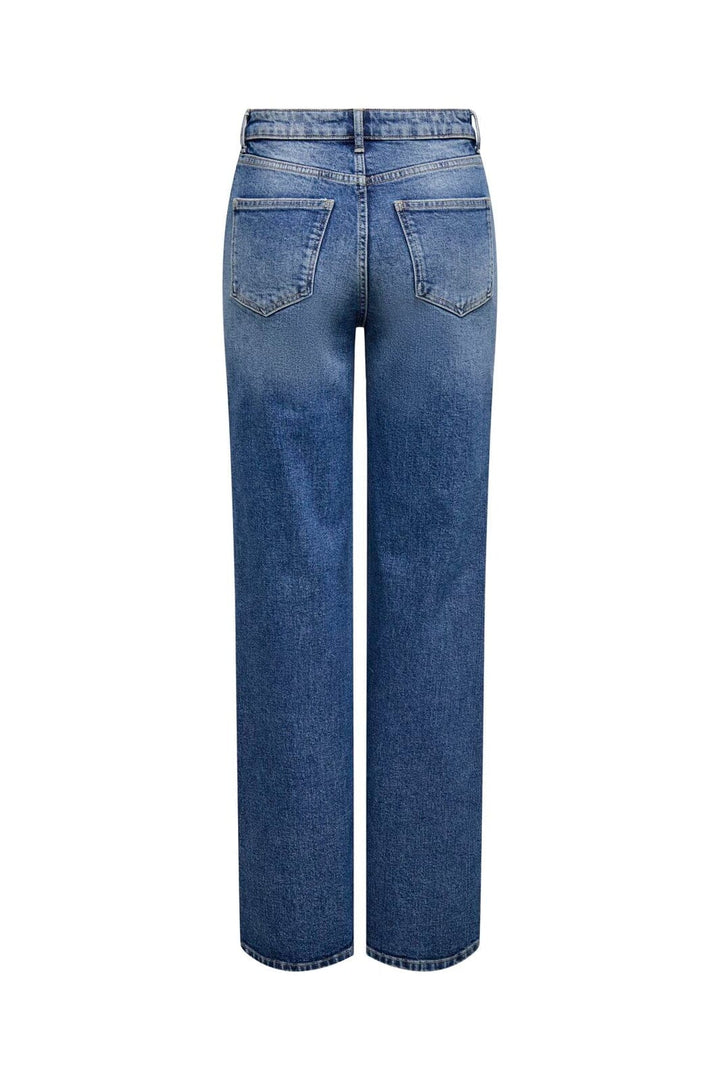 Only - Onljuicy Wide Leg Dot330 - 4882568 Dark Blue Denim